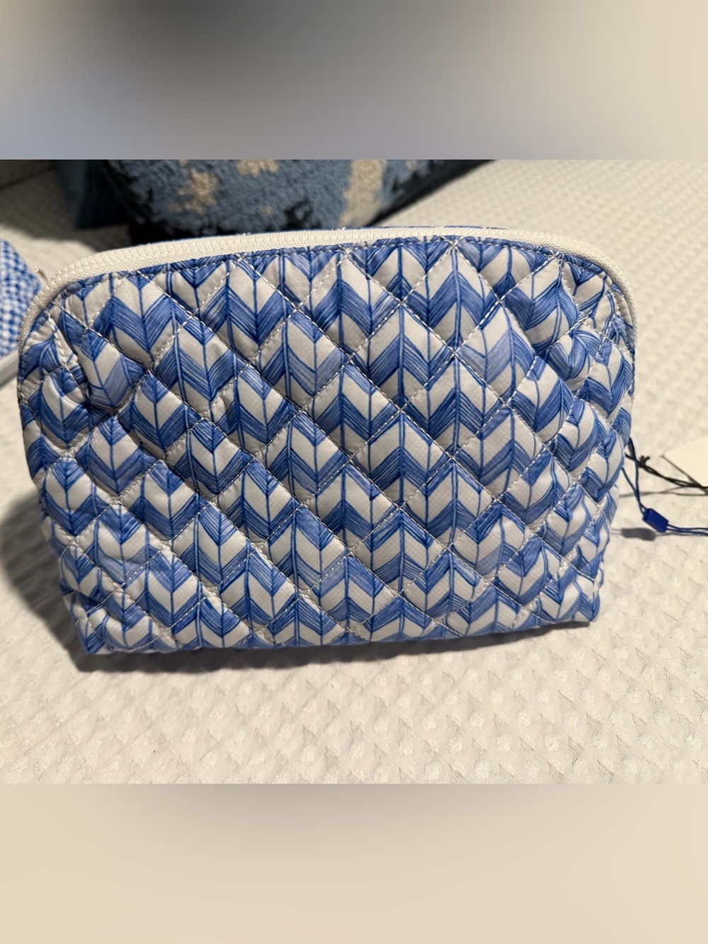 MZ Wallace Porcelain Blue/Multi Double Zip Cosmetic Bundle - Picture 13 of 16